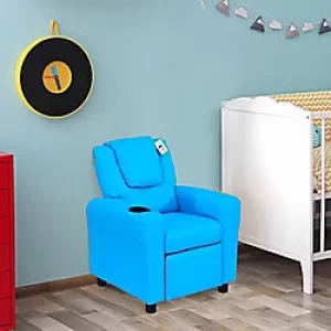 Image of Homcom Kids Sofa Blue 690 x 62 mm