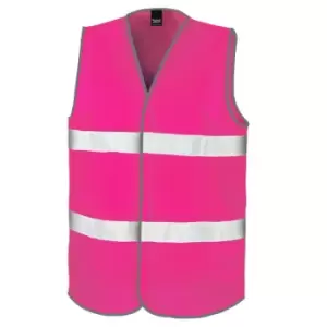 Image of Result Adults Unisex Safeguard Enhance Visibility Vest (S/M) (Fluorescent Pink)