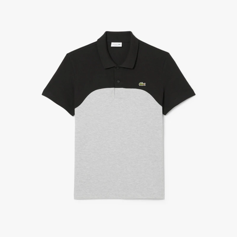 Image of Lacoste Regular Fit L.12.12 Colour Block Polo Shirt Grey male S