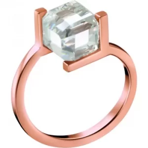 Image of Ladies Calvin Klein PVD rose plating Size L Daring Ring