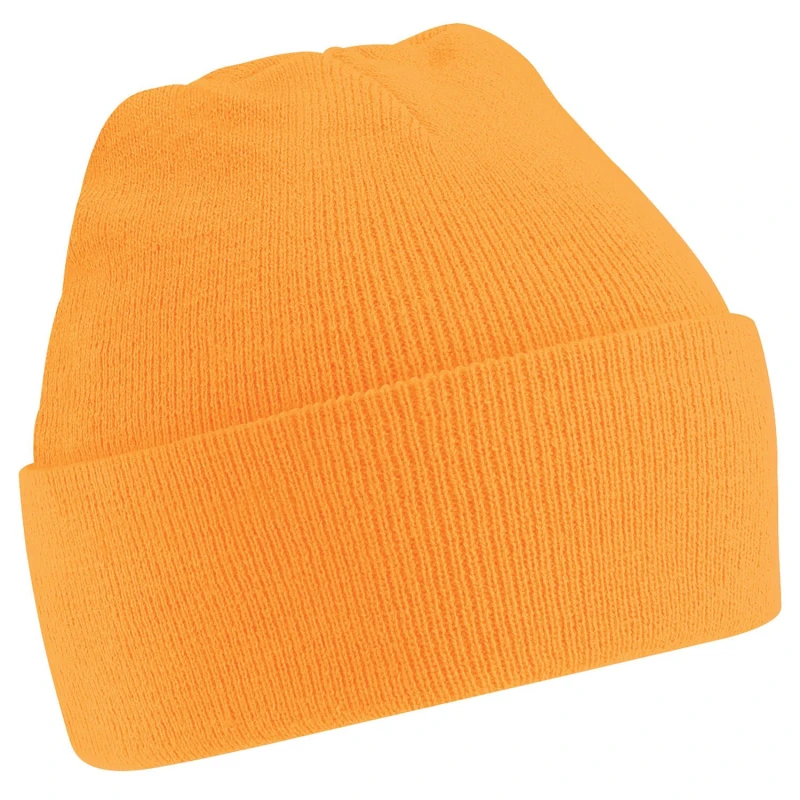 Image of Beechfield Beechfield Men Soft Feel Knitted Winter Hat in Burnt Orange Burnt Orange One Size Male 5055747801880