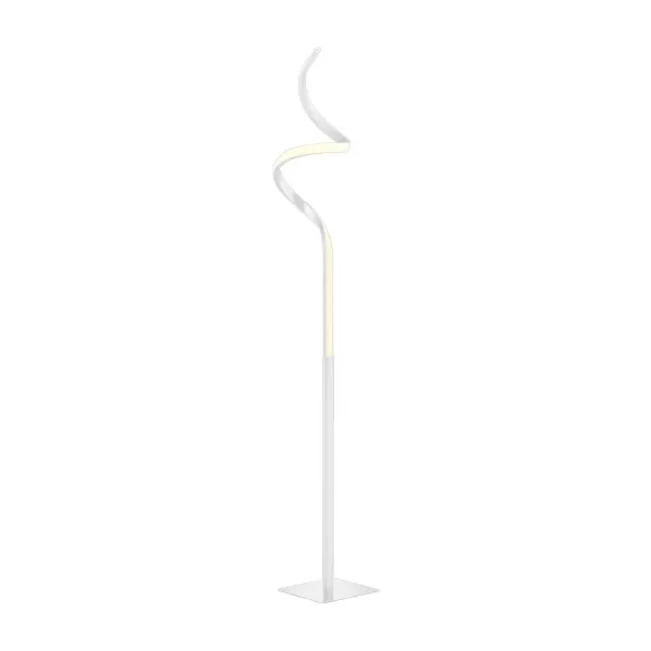 Image of Course Modern LED Integrated Floor Lamp White Matt 4000K