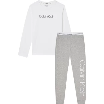Image of Calvin Klein Instant PJ Set Junior - Grey/White 0UD