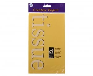 Image of Creative Tissue Paper Pack of 10 Yellow