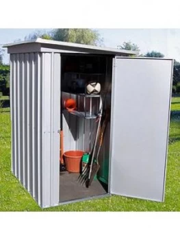 Image of Yardmaster 3.9 X 5.2ft Single Door Metal Pent Roof Shed