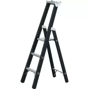 Image of ZARGES Heavy duty step ladder, single sided, 3 rungs incl. platform