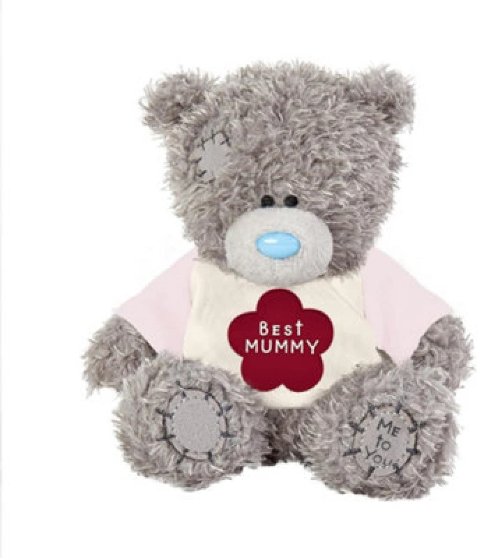 Image of Me To You Tatty Teddy 'best Mummy Ever' 10Cm Plush Bear With Satin Tag Official Collection