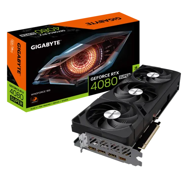 Image of Gigabyte GeForce RTX 4080 SUPER WINDFORCE 16GB Graphics Card