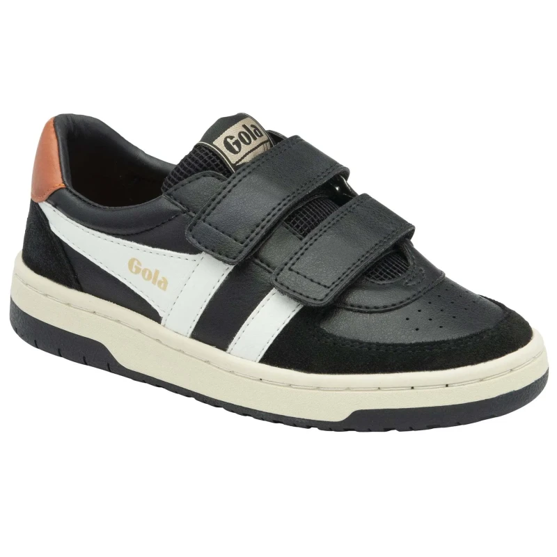 Image of Gola Children's Trainers Gola Hawk Strap Noir Unisex 33
