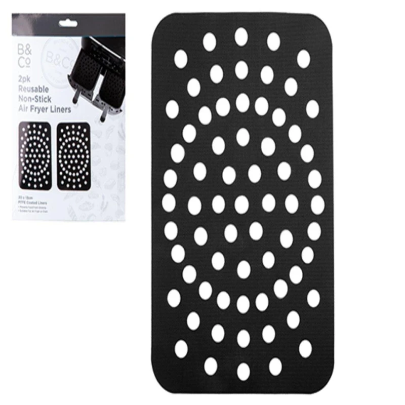 Image of B and Co B and C 2Pk Air Fryer Liner Rectangular unisex One Size