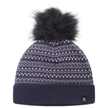 Image of Dare 2b Homey Knit Faux Fur Bobble Beanie - Blue