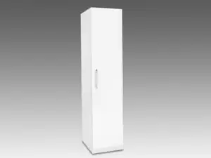 Image of Harmony Angel White High Gloss 1 Door Single Wardrobe Flat Packed