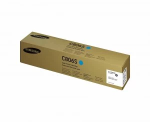 Image of Samsung CLT C806S Cyan Laser Toner Ink Cartridge Cyan