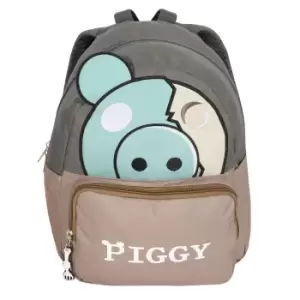 Image of Piggy Boys Face Zompiggy Backpack (One Size) (Grey/Brown/Blue)