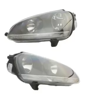 Image of HELLA Headlight Set with motor for headlamp levelling 1EG 247 007-871 VW,Golf V Schragheck (1K1),Golf V Variant (1K5),Jetta Mk5 (1K)
