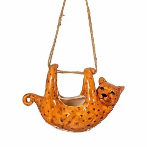 Image of Sass & Belle Leopard Hanging Planter