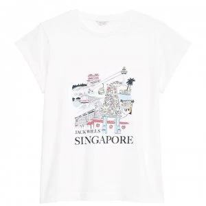 Image of Jack Wills Forstal Singapore T-Shirt - White