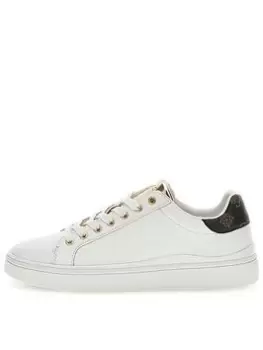 Image of Guess Guess Bonny Trainer - Whibr, White, Size It/Eu 39 = UK 6, Women