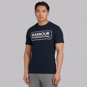 Image of Barbour International Mens Essential Large Logo T-Shirt - International Navy - S
