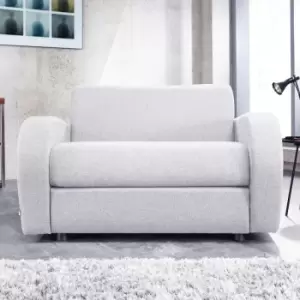 Image of Jay-be Retro One Seater Sofa Bed Chair With Deep Sprung Mattress Dove