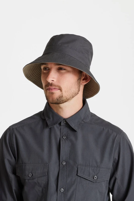 Image of Craghoppers 'Expert Kiwi' Sun Hat Dark Grey unisex