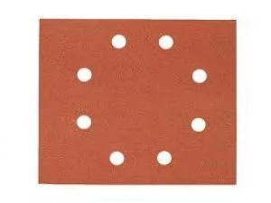 Image of DEWALT Punched Clip On 1/4 Sanding Sheets 115mm X 140mm 100g Pack of 25