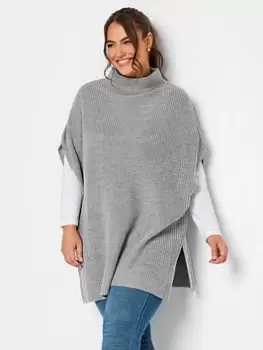 Image of Yours Tabbard Jumper, Grey, Size 34-36, Women