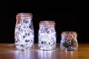 Image of Copper Effect Wire Jar 1L