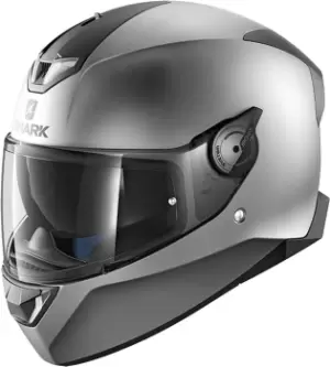 Image of Shark Skwal 2 Blank Mat LED Helmet, silver Size M silver, Size M