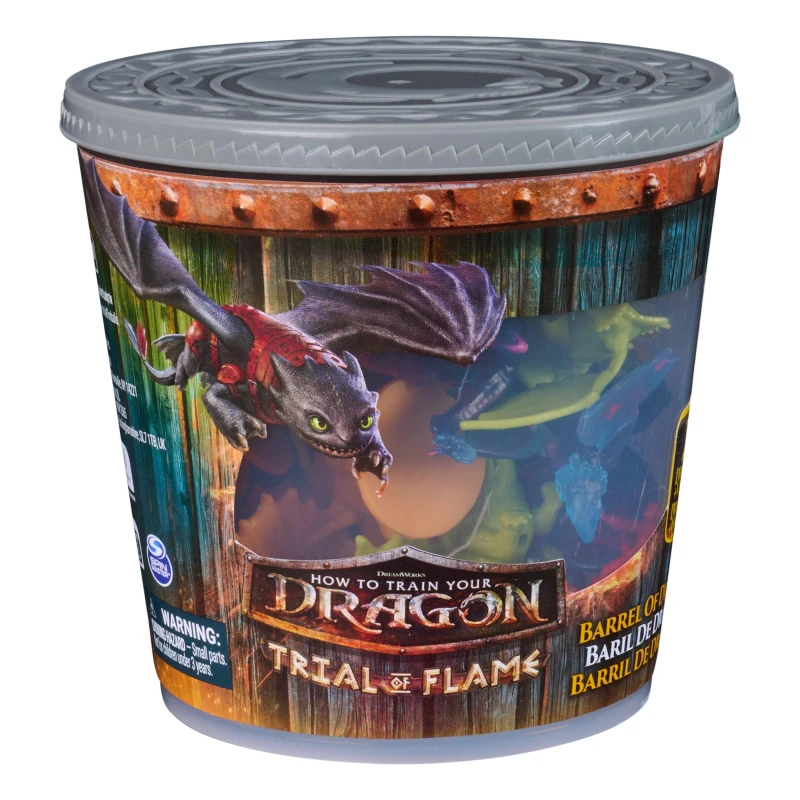 Image of HTTYD World of Berk: Trial of Flame Barrel of Dragons Set Multi male One Size