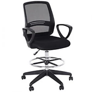 Image of Vinsetto Tall Office Chair Black Mesh Fabric, Plastic, Foam, Metal 921-187V70