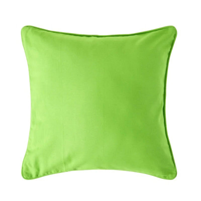 Image of Homescapes Cotton Plain Green Cushion Cover, 60 X 60 Cm