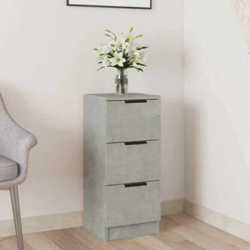 Image of VIDAXL Sideboard Concrete Grey 30x30x70cm Engineered Wood vidaXL 8720287078739