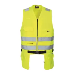 Image of PW2 Xenon Hi Vis Tool Vest Yellow M