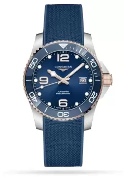 Image of LONGINES L37813989 HydroConquest Automatic 41mm Blue Rubber Watch