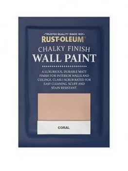 Image of Rust-Oleum Rust-Oleum Chalky Wall Paint 10ml Tester Sachet Coral