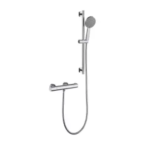 Image of Hartham Thermostatic Valve, Handshower, Riser Rail and Hose Chrome