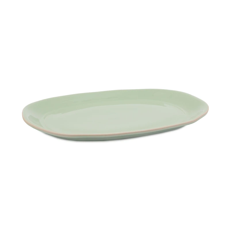 Image of Jamie Oliver Big Love Feast Platter, Stoneware, Green, 41 x 33 x 4cm Green
