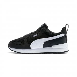 Image of PUMA R78 Youth Trainers, Black/White Size 3 Shoes