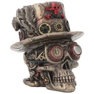 Image of Clockwork Baron Skull Ornament