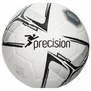 Image of Precision Rotario Match Football White/Black/Silver Size 4