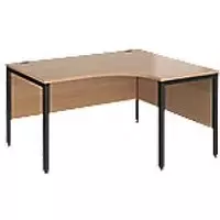 Image of Dams International Right Hand Ergonomic Desk MB14ERKB 1,400 x 1,200 x 725 mm