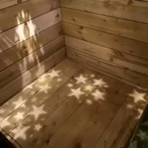 Image of 6pc Star Projector Light with Warm White Leds