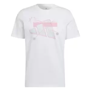 Image of adidas AEROREADY Tennis Graphic T-Shirt Mens - White