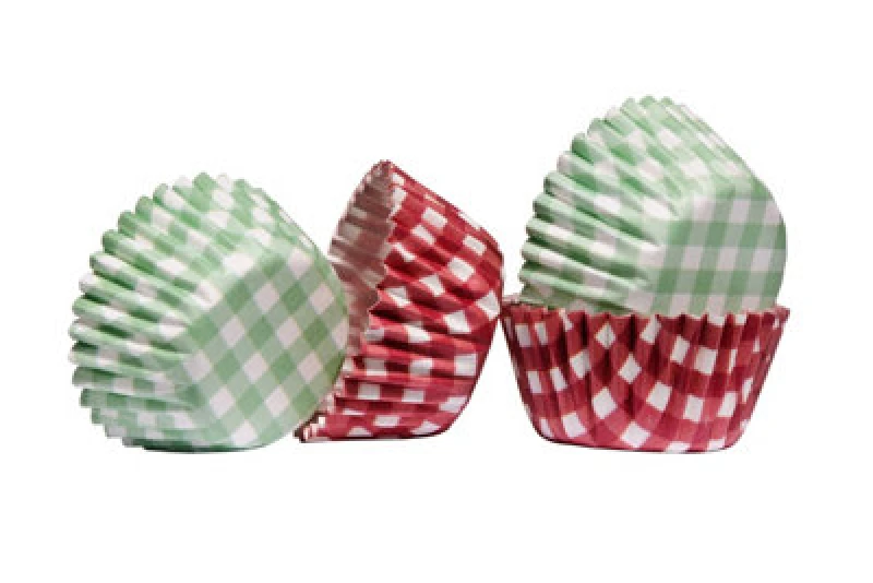 Image of Premier Housewares Gingham 100Pcs Mini Cupcake Cases Multi