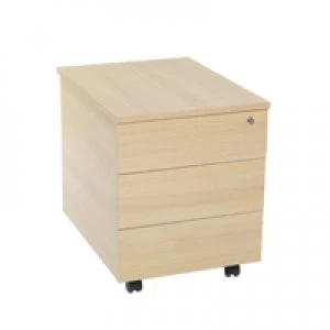 Image of Jemini 3 Drawer Mobile Pedestal Ferrera Oak KF73519