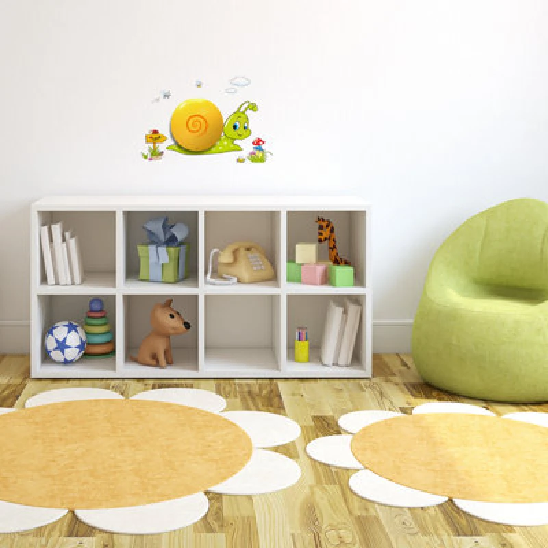 Image of Milagro Snail LED Childrens Lamp Charming Fun Night Light Ultra Low Consumption 0.6W Colourful Wall Decals Create A 3D Effect