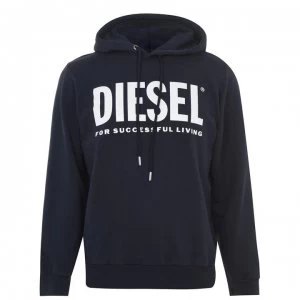 Image of Diesel Text Logo OTH Hoodie - Navy 81E