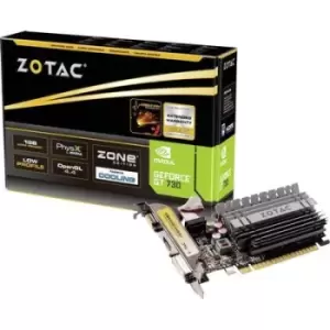 Image of Zotac GPU Nvidia GeForce GT730 Zone Edition 2 GB GDDR3 RAM PCIe x16 HDMI , DVI, VGA Passive cooling
