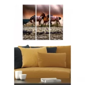 Image of MDF3099035 Multicolor Decorative MDF Painting (3 Pieces)